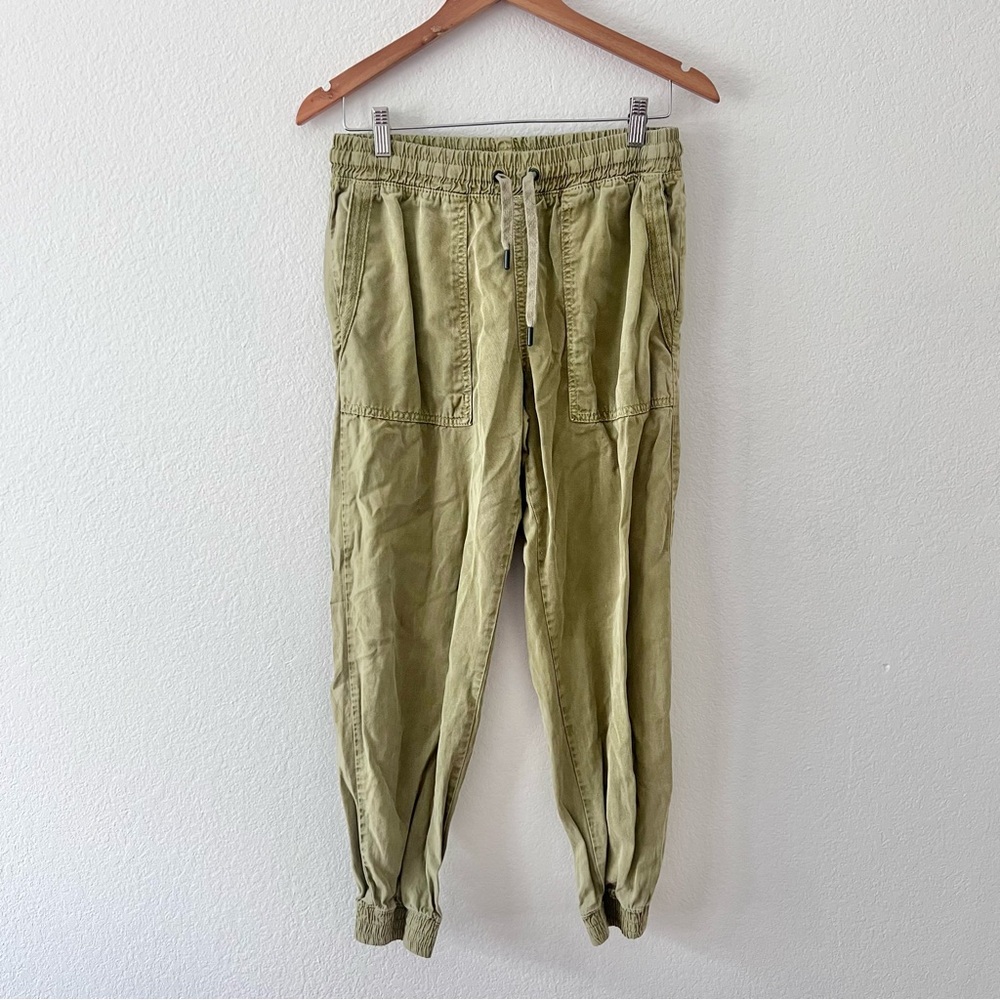 Zara Olive Green Jogger Pull-On Pants Sz L